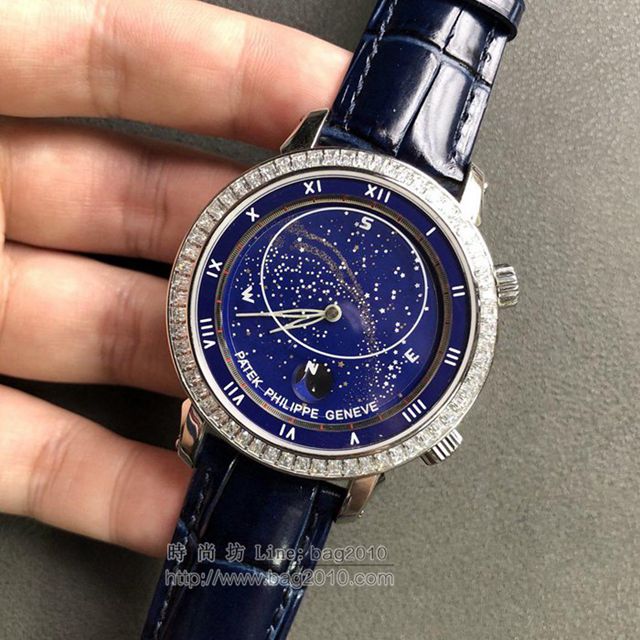 PATEK PHILIPPE手錶 星空5102天月款日內瓦蒼穹系列 百達翡麗機械表 百達翡麗高端男表  hds1096